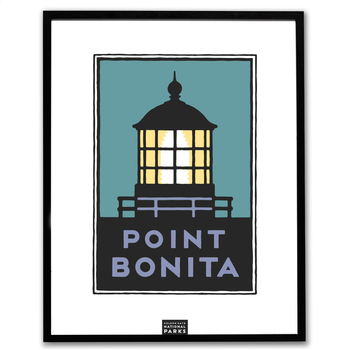 Framed Giclée Poster - Point Bonita