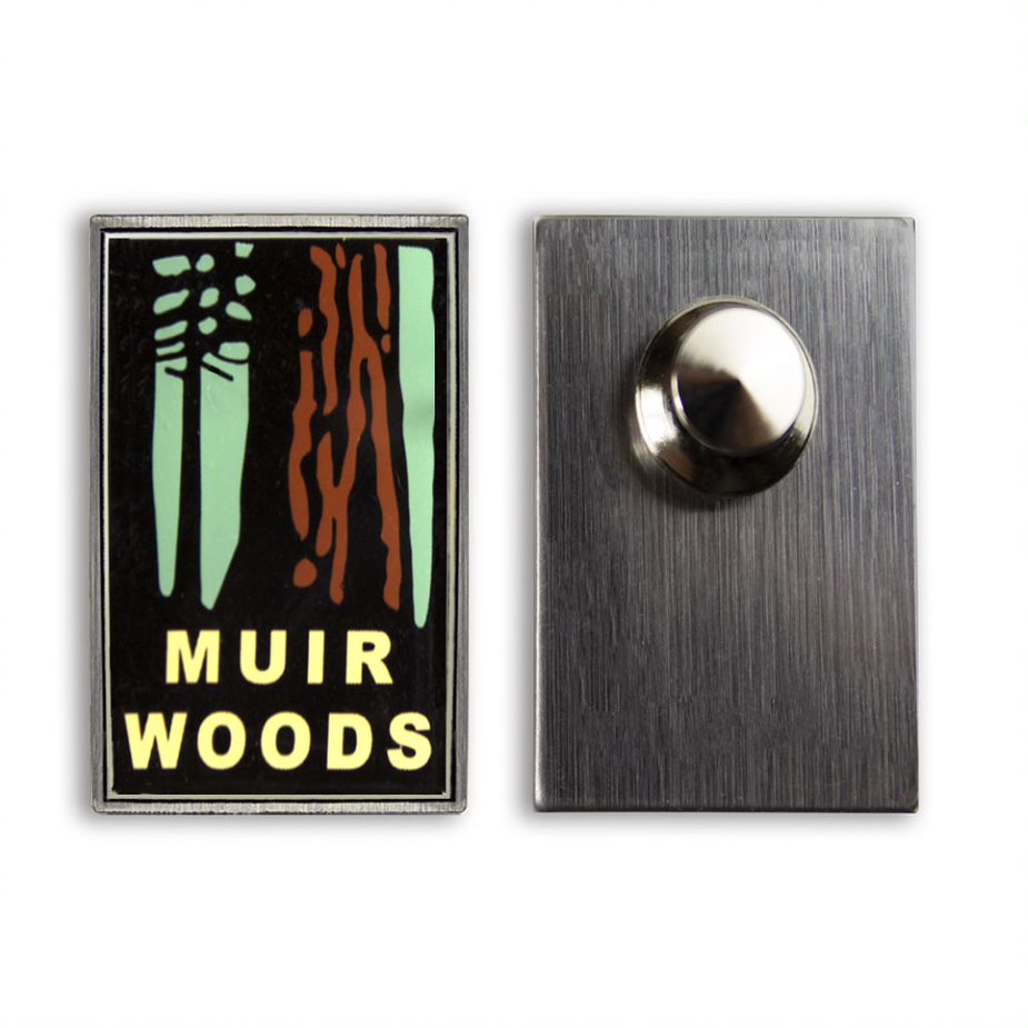 Muir Woods pin with artwork by Michael Schwab