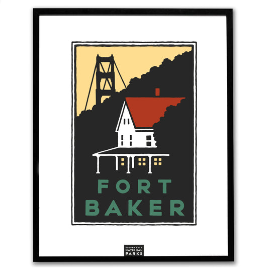Framed Giclée Poster - Fort Baker