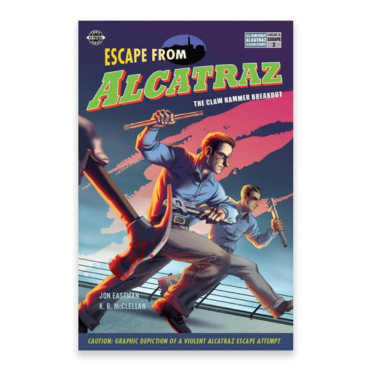 Escape from Alcatraz: The Claw Hammer Breakout comic book, story of 1938 Franklin, Lucas, and Limerick escape attempt.